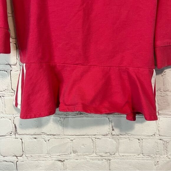 Adidas Toddler Girls Long Sleeve Sweater Top Size 4 Pink Logo Embroidered - Picture 4 of 7